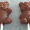 2 SUCETTES OURSONS en chocolat ALTERNATIVE au lait (sans lait) BIO vegan sans allergènes Exquidia : 30g