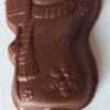 1 sucette BONHOMME DE NEIGE en chocolat ALTERNATIVE au lait (sans lait) BIO vegan sans allergènes Exquidia : 15g
