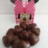 16 demi COEURS (CUBE MINNIE ROSE) en chocolat Alternative au lait (sans lait) BIO vegan sans allergènes Exquidia : 65g
