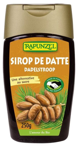 Sirop de DATTE BIO vegan sans allergènes Rapunzel : 250 grammes