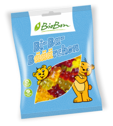 Bonbons en forme d'OURSON (Bi-Ba Bääärchen) BIO sans allergènes Biobon : 100g