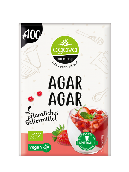 AGAR AGAR BIO vegan sans allergènes AGAVA : (3x4g) = 12 grammes