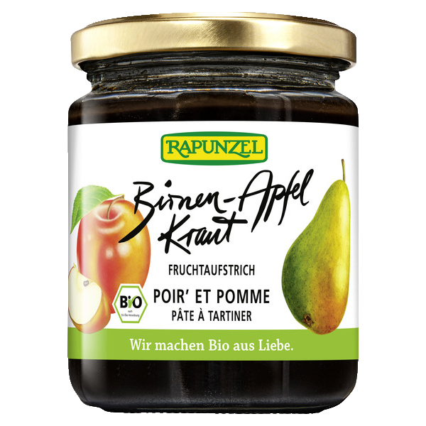 Pâte à tartiner POIR' ET POMME BIO vegan sans allergènes Rapunzel : 300 grammes
