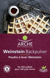 Poudre à lever Weinstein sans phosphates BIO vegan sans allergènes Arche : (3x18g) = 54 grammes