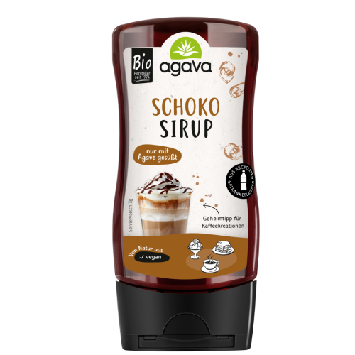 SIROP DE CHOCOLAT BIO vegan sans allergènes AGAVA : 325 grammes