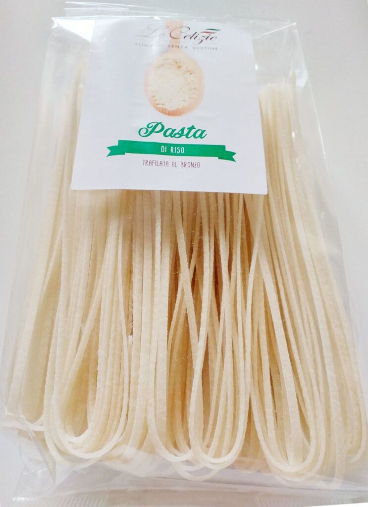 Pâtes TAGLIOLINI au riz BLANC vegan sans allergènes sans maïs Le Celizie : 400 grammes