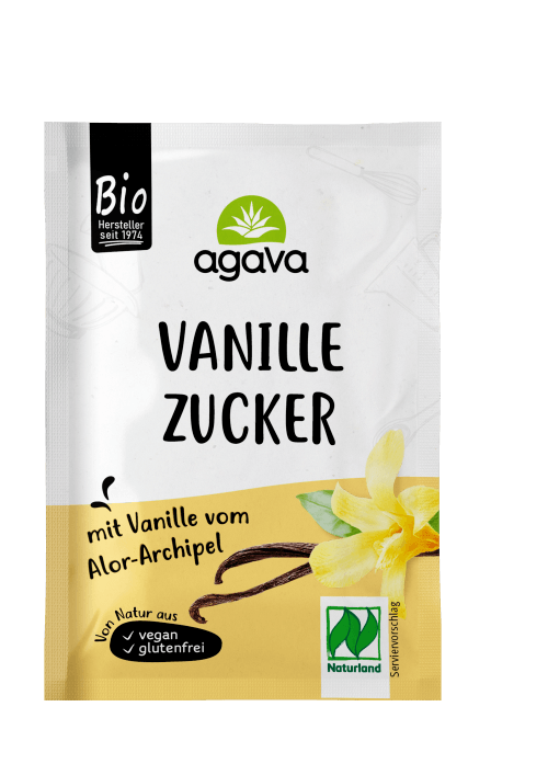 Sucre vanillé BIO vegan sans allergènes AGAVA : (3x10g) = 30 grammes
