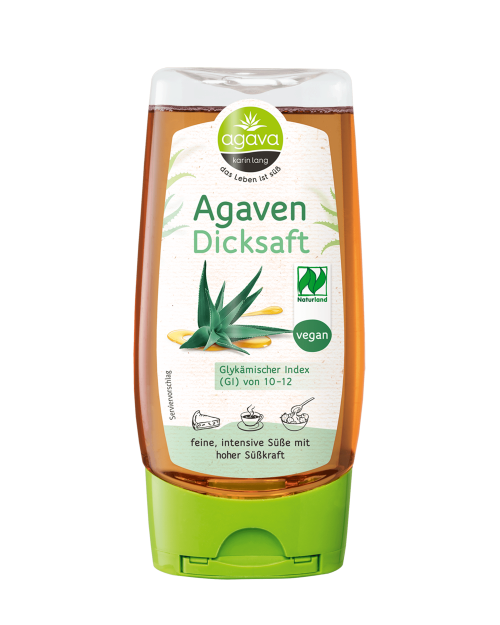 SIROP D'AGAVE BIO vegan sans allergènes AGAVA : 350 grammes