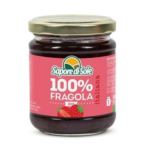 100% FRAISES BIO vegan sans allergènes Sapore di Sole : 210 grammes