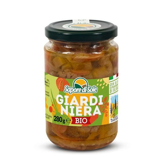Légumes du JARDIN BIO vegan sans gluten, sans lait, sans oeufs, sans soja, sans coque, sans arachide Sapore di Sole : 280g