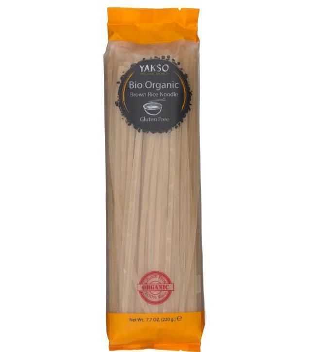 NOUILLES plates de riz BRUN BIO vegan sans allergènes sans maïs Yakso : 220 grammes
