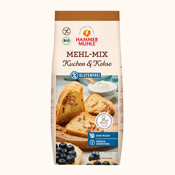 Mix gâteaux et biscuits BIO vegan sans allergènes Hammermülhe : 500 grammes