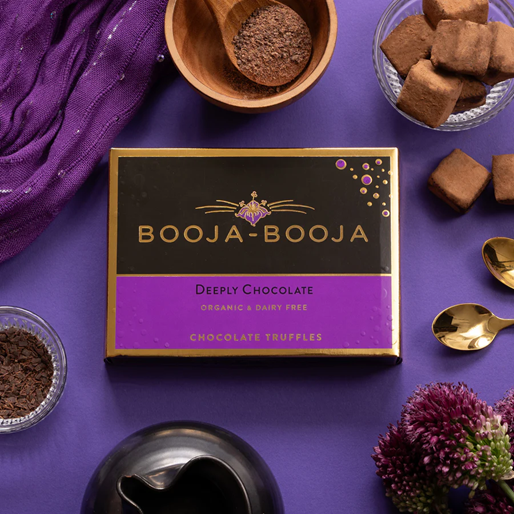 Truffes au chocolat intense BIO vegan sans gluten sans lait sans oeufs sans soja sans arachide Booja-Booja : 92g