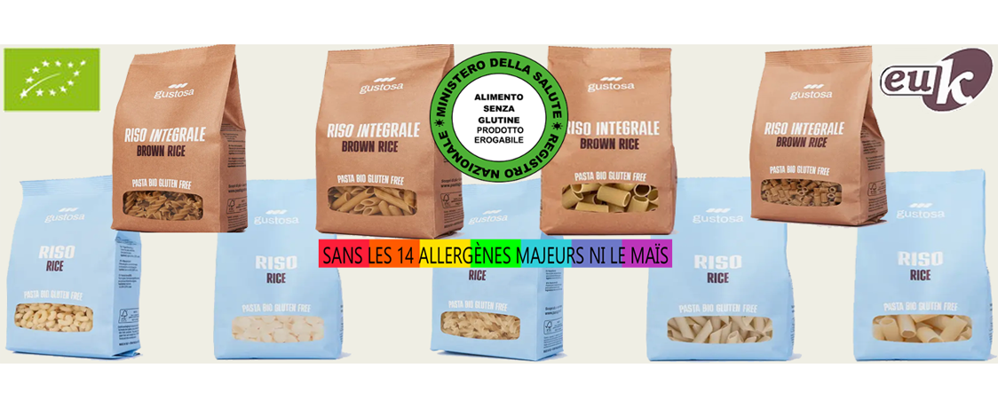Pasta Gustosa : pâtes italiennes BIO sans gluten et sans allergènes que tout le monde adore !