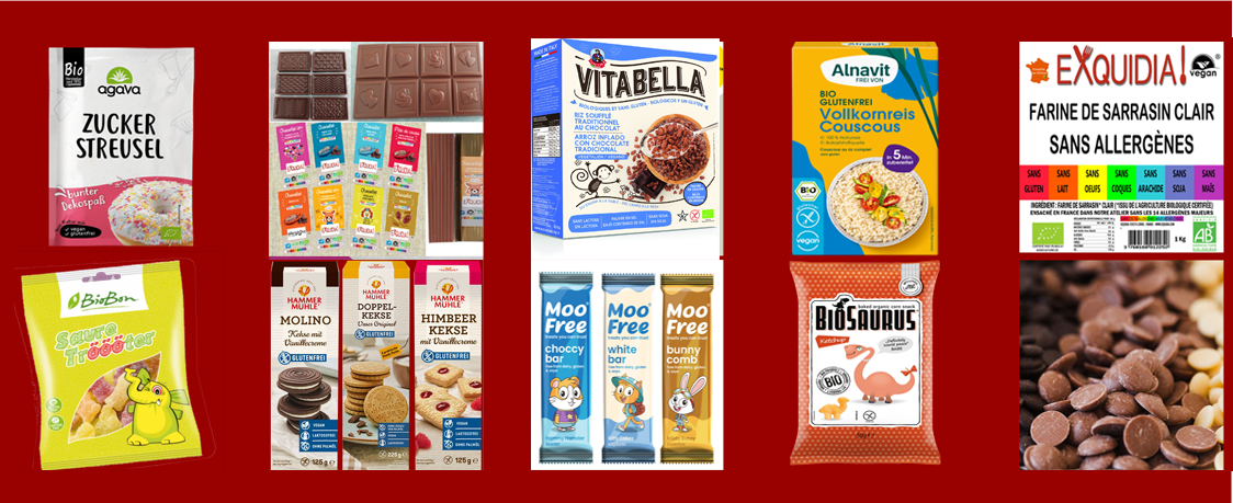 Des centaines de produits de qualité sans allergènes