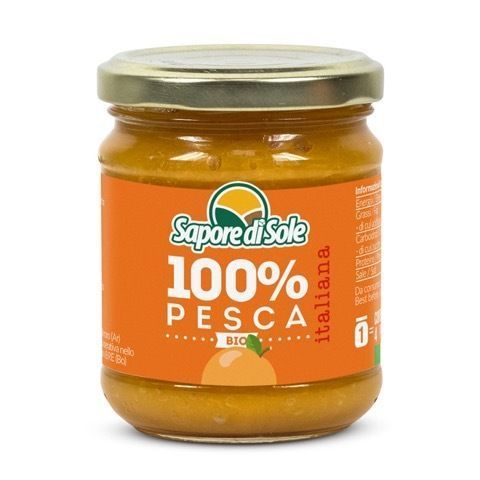 100% PÊCHES BIO vegan sans allergènes Sapore di Sole : 210 grammes
