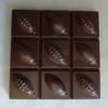 TABLETTE carrée avec cabosses en chocolat NOIR 60% BIO sans allergènes Exquidia : 92g