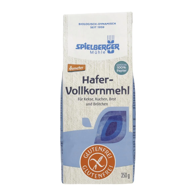 FARINE d'AVOINE complète BIO vegan sans allergènes Spielberger : 350 grammes
