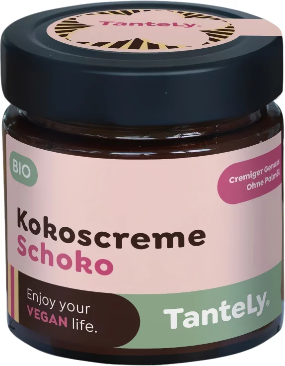 Pâte à tartiner au CHOCOLAT et à la crème de coco BIO sans allergènes TanteLy : 200 grammes